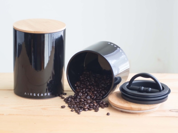 Airscape 500g luftdichter Aufbewahrungsbehälter Keramik, schwarz