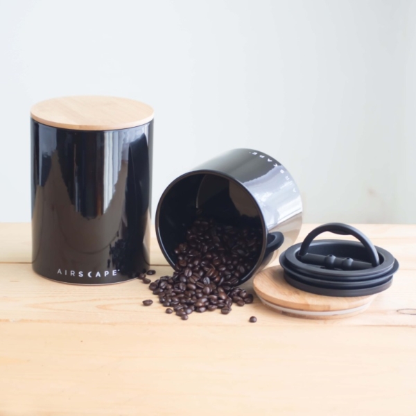 Airscape 500g luftdichter Aufbewahrungsbehälter Keramik, schwarz